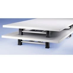 CERTEO Table Pliante - Piétement Double T En Tube D'acier Avec Semelles Courbées - Largeur 1200 Mm, Façon érable - Coloris Plateau: Façon érable -France Bureau Soldes 2022 52057080 3