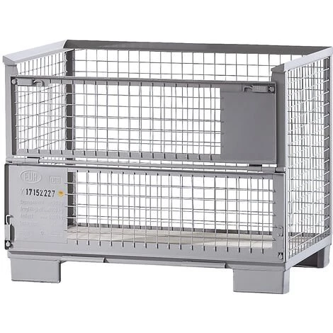 CERTEO Caisse-palette Pool-Europe - Conforme à La Norme UIC 435.3 - 1 Pièce Et + - Coloris: Gris Pierre RAL 7030 3 CERTEO Caisse-palette Pool-Europe - Conforme à La Norme UIC 435.3 - 1 Pièce Et + - Coloris: Gris Pierre RAL 7030