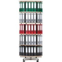 CERTEO Colonne Rotative - Ø 800 Mm - 3 Niveaux, Façon Hêtre - Coloris Plateau: Façon Hêtre -France Bureau Soldes 2022 52057617 3