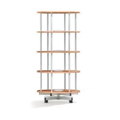 CERTEO Colonne Rotative - Ø 800 Mm - 3 Niveaux, Façon Hêtre - Coloris Plateau: Façon Hêtre -France Bureau Soldes 2022 52057617 5