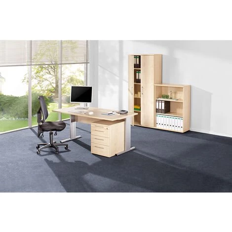 CERTEO PETRA Bureau Complet - Avec Siège De Bureau - Façon érable - Coloris: Façon érable 3 CERTEO PETRA Bureau Complet - Avec Siège De Bureau - Façon érable - Coloris: Façon érable