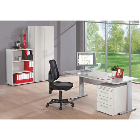 CERTEO PETRA Bureau Complet - Avec Siège De Bureau - Façon érable - Coloris: Façon érable 6 CERTEO PETRA Bureau Complet - Avec Siège De Bureau - Façon érable - Coloris: Façon érable – Image 4