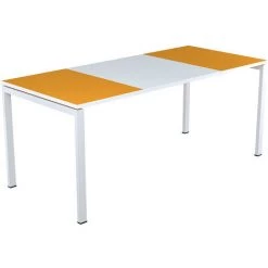 CERTEO Bureau EasyDesk De Paperflow - Plateau 1800 X 800 Mm - Wengé/blanc - Coloris Piétement: Blanc|Coloris Plateau: Wengé -France Bureau Soldes 2022 52057970 3