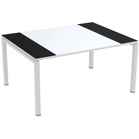CERTEO Table De Réunion EasyDesk De Paperflow - Plateau 1500 X 1160 Mm - Orange/blanc - Coloris Piétement: Blanc|Coloris Plateau: Orange 4 CERTEO Table De Réunion EasyDesk De Paperflow - Plateau 1500 X 1160 Mm - Orange/blanc - Coloris Piétement: Blanc|Coloris Plateau: Orange – Image 2