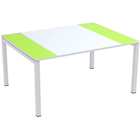 CERTEO Table De Réunion EasyDesk De Paperflow - Plateau 1500 X 1160 Mm - Orange/blanc - Coloris Piétement: Blanc|Coloris Plateau: Orange 5 CERTEO Table De Réunion EasyDesk De Paperflow - Plateau 1500 X 1160 Mm - Orange/blanc - Coloris Piétement: Blanc|Coloris Plateau: Orange – Image 3