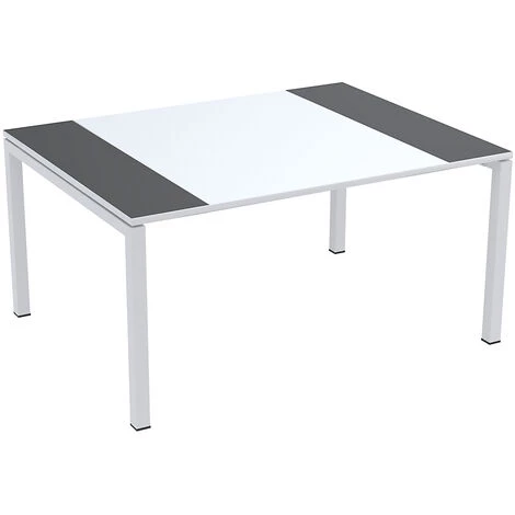 CERTEO Table De Réunion EasyDesk De Paperflow - Plateau 1500 X 1160 Mm - Orange/blanc - Coloris Piétement: Blanc|Coloris Plateau: Orange 6 CERTEO Table De Réunion EasyDesk De Paperflow - Plateau 1500 X 1160 Mm - Orange/blanc - Coloris Piétement: Blanc|Coloris Plateau: Orange – Image 4