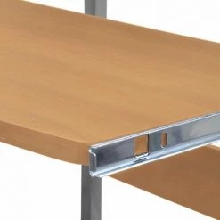 Topdeal Bureau D'ordinateur à 2 Pièces Avec Plateau à Clavier Marron 11 Topdeal Bureau D'ordinateur à 2 Pièces Avec Plateau à Clavier Marron -France Bureau Soldes 2022 52083092 5