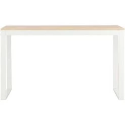 Topdeal Bureau D'ordinateur Blanc Et Chêne 120x60x70 Cm -France Bureau Soldes 2022 52083168 3