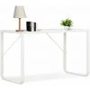 Topdeal Bureau D'ordinateur Blanc 120x60x73 Cm -France Bureau Soldes 2022 52083173 1