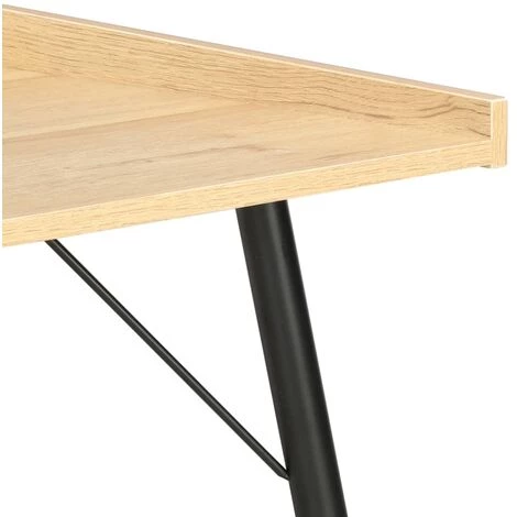 Topdeal Bureau Chêne 90x50x79 Cm 7 Topdeal Bureau Chêne 90x50x79 Cm – Image 5
