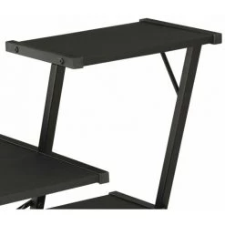 Topdeal Bureau Avec étagère Noir 116x50x93 Cm -France Bureau Soldes 2022 52083204 5