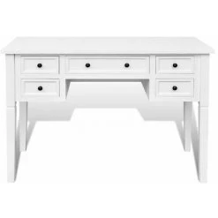 Topdeal Bureau Blanc à 5 Tiroirs -France Bureau Soldes 2022 52084015 3
