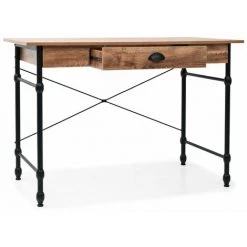 Topdeal Bureau Avec Tiroir 110 X 55 X 75 Cm Couleur De Chêne 9 Topdeal Bureau Avec Tiroir 110 X 55 X 75 Cm Couleur De Chêne -France Bureau Soldes 2022 52085517 3