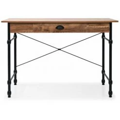 Topdeal Bureau Avec Tiroir 110 X 55 X 75 Cm Couleur De Chêne 10 Topdeal Bureau Avec Tiroir 110 X 55 X 75 Cm Couleur De Chêne -France Bureau Soldes 2022 52085517 4