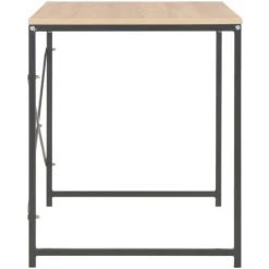 Topdeal Bureau D'ordinateur Noir Et Chêne 120 X 60 X 70 Cm 11 Topdeal Bureau D'ordinateur Noir Et Chêne 120 X 60 X 70 Cm -France Bureau Soldes 2022 52092327 5