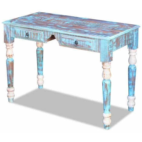 Topdeal Bureau Bois De Récupération Massif VDFF09700_FR 3 Topdeal Bureau Bois De Récupération Massif VDFF09700_FR