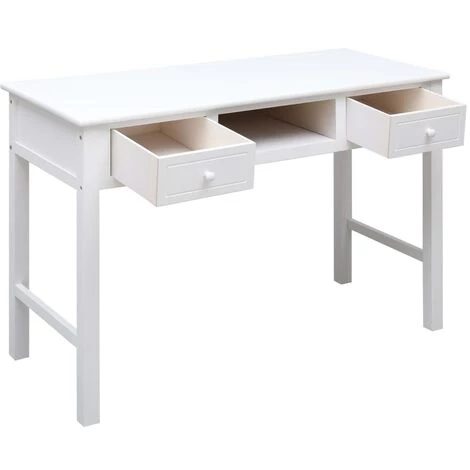 Topdeal Bureau Blanc 110 X 45 X 76 Cm Bois VDFF24698_FR 5 Topdeal Bureau Blanc 110 X 45 X 76 Cm Bois VDFF24698_FR – Image 3