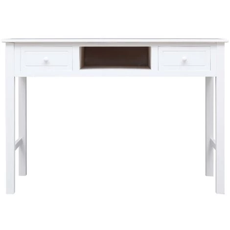 Topdeal Bureau Blanc 110 X 45 X 76 Cm Bois VDFF24698_FR 6 Topdeal Bureau Blanc 110 X 45 X 76 Cm Bois VDFF24698_FR – Image 4