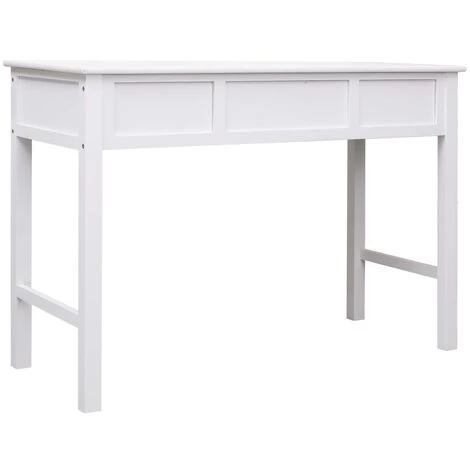 Topdeal Bureau Blanc 110 X 45 X 76 Cm Bois VDFF24698_FR 7 Topdeal Bureau Blanc 110 X 45 X 76 Cm Bois VDFF24698_FR – Image 5