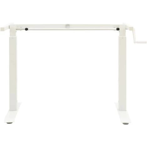 Topdeal Cadre De Bureau En Hauteur Réglable Avec Manivelle Manuel Blanc FF321718_FR 5 Topdeal Cadre De Bureau En Hauteur Réglable Avec Manivelle Manuel Blanc FF321718_FR – Image 3