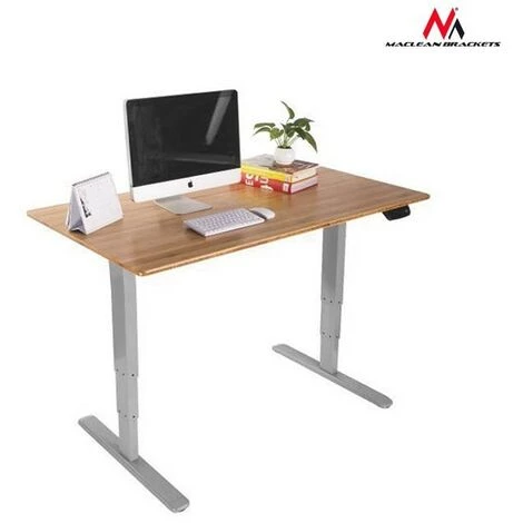 BRICOLINE Bureau électrique Maclean, Réglable En Hauteur, Sans Plateau, Couleur Grise Pour Travail Debout Et Assis, Hauteur Max 125 Cm, Ma 7 BRICOLINE Bureau électrique Maclean, Réglable En Hauteur, Sans Plateau, Couleur Grise Pour Travail Debout Et Assis, Hauteur Max 125 Cm, Ma – Image 5