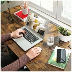 2DHOMEGRADEN Bureau KENZO Rustique Vintage Avec 8 Crochets Metal - Marron -France Bureau Soldes 2022 52635619 3