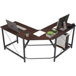 Soges Bureau D’Angle Bureau Ordinateur Grand Bureau Informatique En L Table Informatique