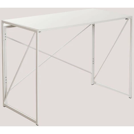 Bureau Pliant En MDF Et Métal Andra Colors SKLUM MDF - Métal - Blanc 3 Bureau Pliant En MDF Et Métal Andra Colors SKLUM MDF - Métal - Blanc