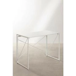 Bureau Pliant En MDF Et Métal Andra Colors SKLUM MDF - Métal - Blanc 9 Bureau Pliant En MDF Et Métal Andra Colors SKLUM MDF - Métal - Blanc -France Bureau Soldes 2022 52722500 3