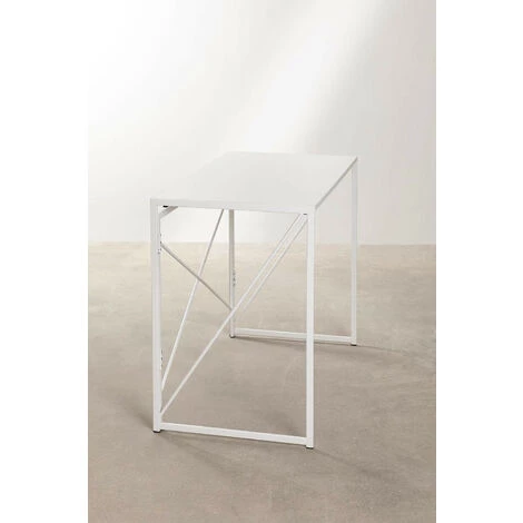 Bureau Pliant En MDF Et Métal Andra Colors SKLUM MDF - Métal - Blanc 6 Bureau Pliant En MDF Et Métal Andra Colors SKLUM MDF - Métal - Blanc – Image 4