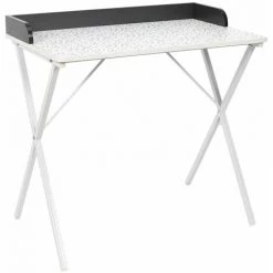 ALTOBUY PINTO - Bureau Blanc Motifs Eclats Rebord Noir - Blanc -France Bureau Soldes 2022 52723159 2
