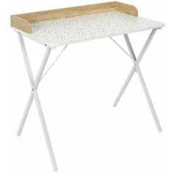 ALTOBUY PINTO - Bureau Blanc Motifs Eclats Rebord Effet Bois - Blanc 8 ALTOBUY PINTO - Bureau Blanc Motifs Eclats Rebord Effet Bois - Blanc -France Bureau Soldes 2022 52723160 2