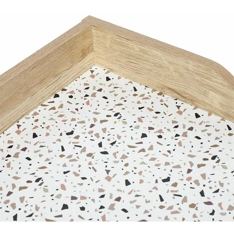 ALTOBUY PINTO - Bureau Blanc Motifs Eclats Rebord Effet Bois - Blanc 7 ALTOBUY PINTO - Bureau Blanc Motifs Eclats Rebord Effet Bois - Blanc – Image 5