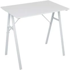 MOBILI REBECCA Rebecca Mobili Table D'ordinateur Pour PC En Bois Acier Blanc Bureau De Jeu De Style Moderne -France Bureau Soldes 2022 52780904 3