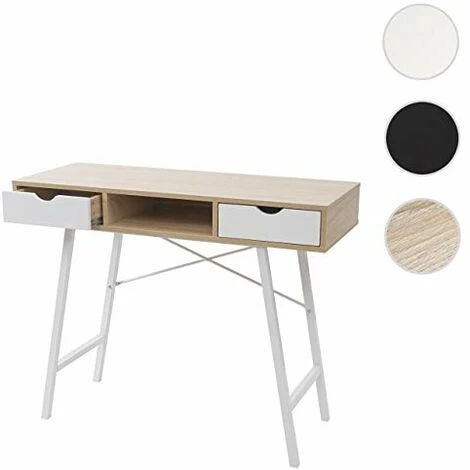 NOVA Console De Bureau Table Basse Avec 2 Tiroirs En Bois Avec Pieds En Métal 5 NOVA Console De Bureau Table Basse Avec 2 Tiroirs En Bois Avec Pieds En Métal – Image 3