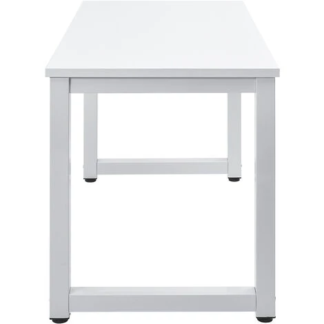 MERAX Bureau Informatique Simple Blanc, Table D'ordinateur, Table De Travail Table PC, 120 X 60 X 75 Cm 5 MERAX Bureau Informatique Simple Blanc, Table D'ordinateur, Table De Travail Table PC, 120 X 60 X 75 Cm – Image 3
