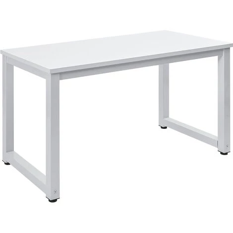 MERAX Bureau Informatique Simple Blanc, Table D'ordinateur, Table De Travail Table PC, 120 X 60 X 75 Cm 6 MERAX Bureau Informatique Simple Blanc, Table D'ordinateur, Table De Travail Table PC, 120 X 60 X 75 Cm – Image 4