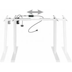 HELLOSHOP26 Bureau Assis Debout Meuble Acier (piètement) 1 Fonction Blanc - Blanc 9 HELLOSHOP26 Bureau Assis Debout Meuble Acier (piètement) 1 Fonction Blanc - Blanc -France Bureau Soldes 2022 53604173 3