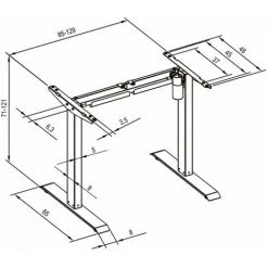 HELLOSHOP26 Bureau Assis Debout Meuble Acier (piètement) 1 Fonction Blanc - Blanc 10 HELLOSHOP26 Bureau Assis Debout Meuble Acier (piètement) 1 Fonction Blanc - Blanc -France Bureau Soldes 2022 53604173 4