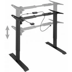 HELLOSHOP26 Bureau Assis Debout Meuble Acier (piètement) 1 Fonction Noir - Noir 11 HELLOSHOP26 Bureau Assis Debout Meuble Acier (piètement) 1 Fonction Noir - Noir -France Bureau Soldes 2022 53604299 5