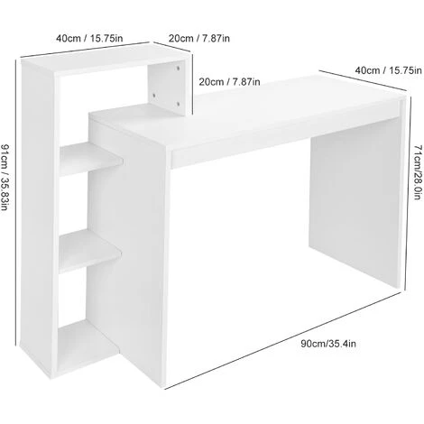 SZYB Dioche Bureau D'ordinateur Bureau D'étude De Jeu Table D'écriture Bureau Multifonctionnel Avec Support De Stockage 4 SZYB Dioche Bureau D'ordinateur Bureau D'étude De Jeu Table D'écriture Bureau Multifonctionnel Avec Support De Stockage – Image 2