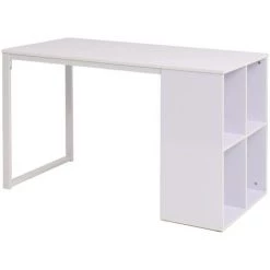 LITZEE Table D'écriture 120 X 60 X 75 Cm Blanc #