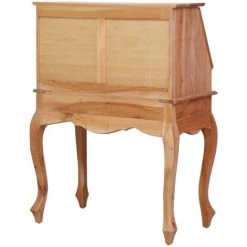 LITZEE Bureau Secrétaire 78x42x103 Cm Bois D'acajou Massif # -France Bureau Soldes 2022 53841007 5