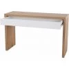 SVITA ANGULAR Bureau Avec Tiroir Coiffeuse 120x40x76 Cm Chêne Blanc -France Bureau Soldes 2022 53853219 1