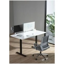 FROMM & STARCK Cloison De Bureau Cloisonette Séparateur Opaque 75 X 40 Cm - Chrome, Bois -France Bureau Soldes 2022 53952072 4