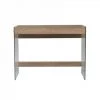 JARDIRICODECO Bureau Plateau Bois Et Parois Verre 100x50x74cm