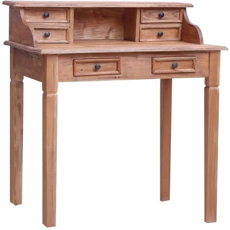 Hommoo Bureau Avec Tiroirs 90x50x101 Cm Bois De Recuperation Solide 3 Hommoo Bureau Avec Tiroirs 90x50x101 Cm Bois De Recuperation Solide