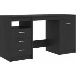 Hommoo Bureau Gris 140x50x76 Cm Agglomere -France Bureau Soldes 2022 54061129 2