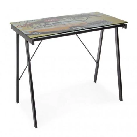 WEBMARKETPOINT Bureau Young California Plateau Verre 113x58 Cm 3 WEBMARKETPOINT Bureau Young California Plateau Verre 113x58 Cm