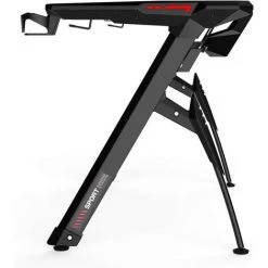 AICOK Bureau Gaming Bureau Gamer Bureau Informatique Bracket Support Casque Porte-gobelet Et Tapis Souris Fournis Métal MDF Noir Rouge - Noir -France Bureau Soldes 2022 54134729 4